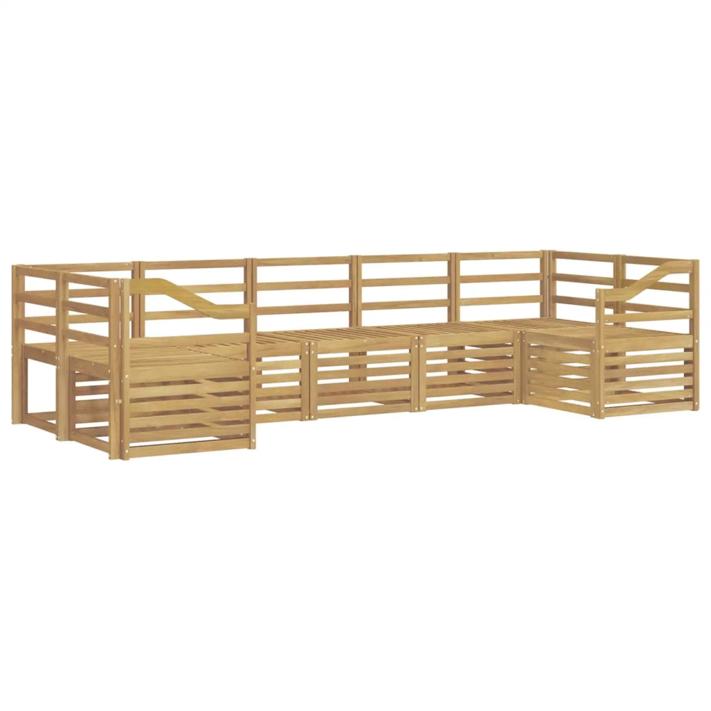 Set di divani da esterno 7 pcs Bianco 304 x 126,5 x 73 cm 3392449