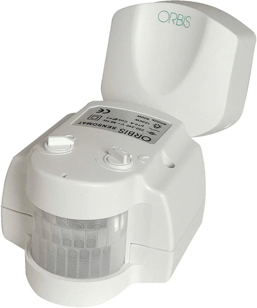 ORBIS OB132412 RIVELATORE DI MOVIMENTO IP55 ACCENSIONE LUCI TEMPORIZZATORE