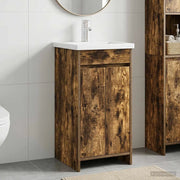 Mobile da bagno con lavabo Rovere Fumo 42 x 40 x 84,5 cm 890772