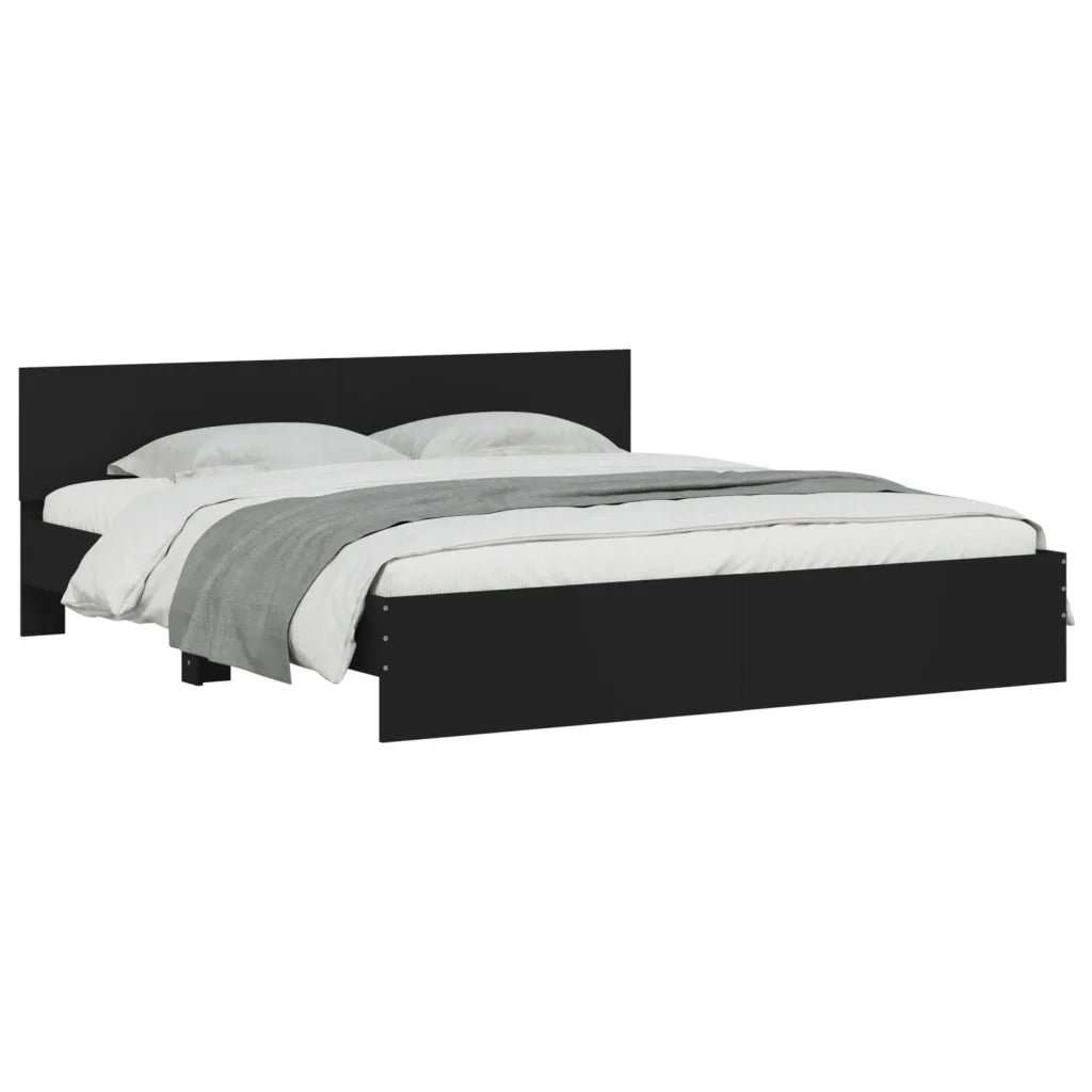 Giroletto con Testiera Nero 160x200 cmcod mxl 133460