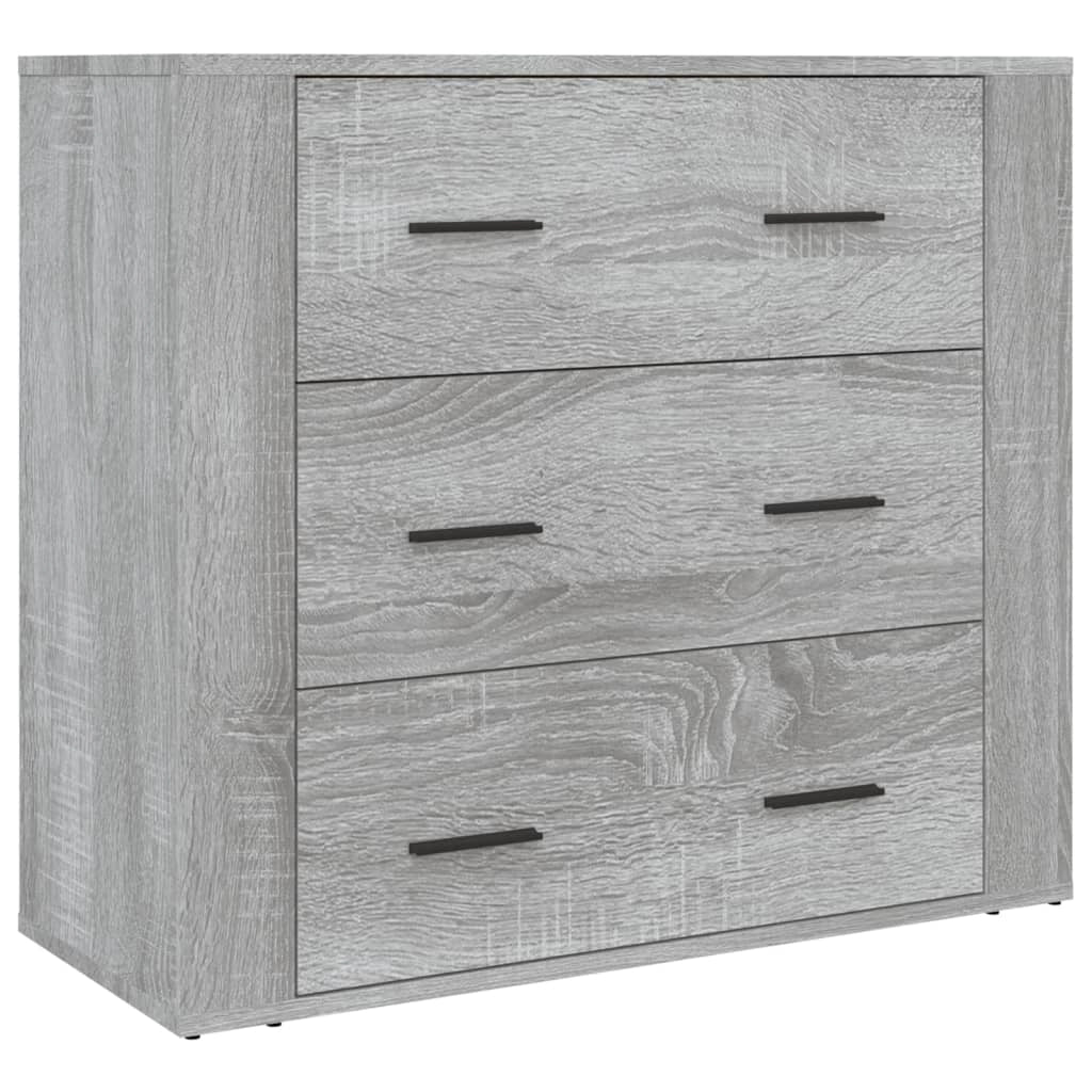 Buffet credenza cassettiera armadio mobile contenitore organizer cucina soggiorno salotto legno ingegnerizzato Sonoma alto grigio 02_0035638