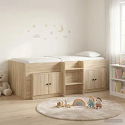Struttura Letto Loft con Mobile con porta 3 pz Rovere Sonoma 3423368