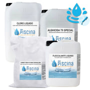 Kit Cloro Control Per Mantenimento Acqua Piscina - Da 100 A 200 Mc