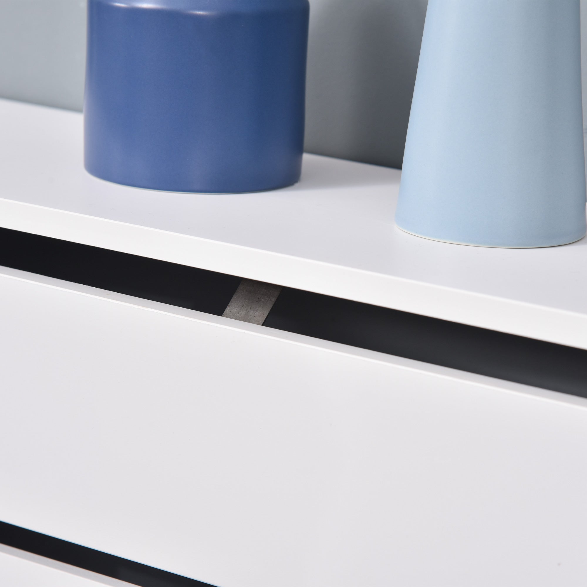 Copritermosifone in Legno MDF Bianco 112x19x81 cm