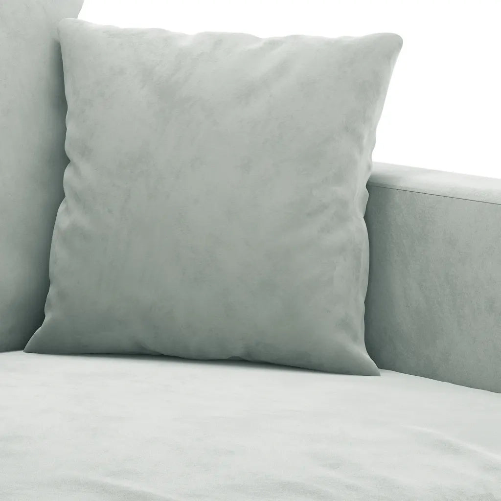Poltrona-Divano Sedia Grigio Chiaro 60 cm Velluto 490837