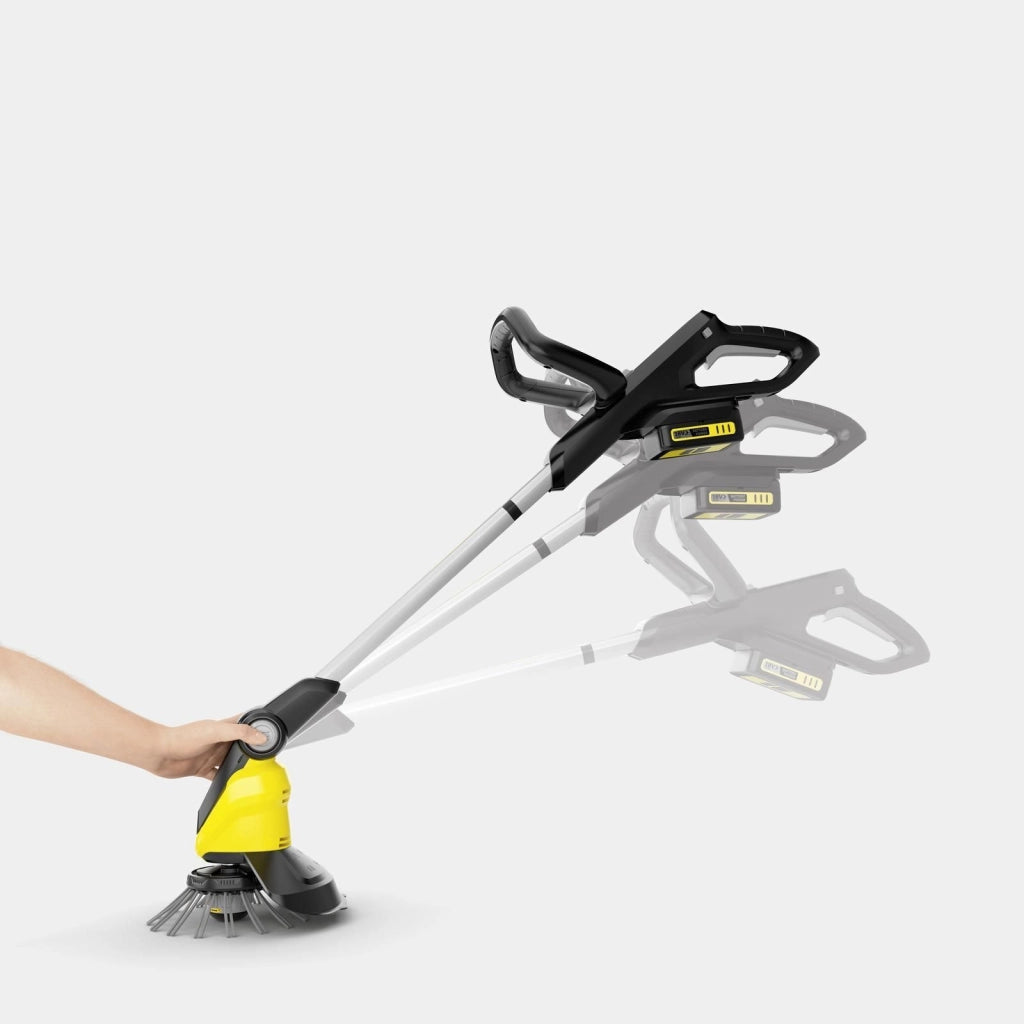 Kärcher 1.445-245.0 WRE 18-55 Diserbante a Batteria Velocita' 2800 rpm Diametro Spazzola 18 cm colore Nero Acciaio inox Giallo