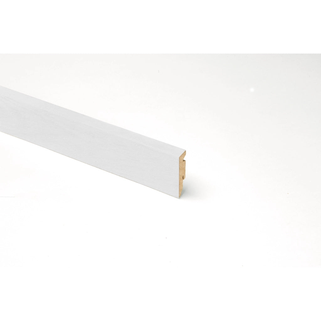 BATTISCOPA RETTO MDF 58X15X2400MM ROVERE SBIANCATO