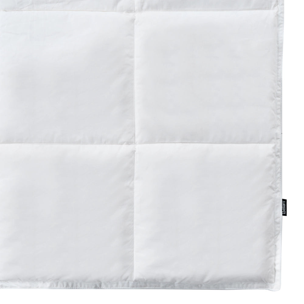Piumino in cotone Japara bianco super king size 220 x 240 cm imbottitura in piumino d'anatra trapuntato biancheria da letto camera da letto