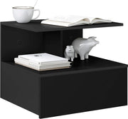 Nachtkastino da parete - Nachtkastino da parete montato - Cassetto spaziale - Stile scandinavo - Materiale E1 legno - 40 cm x 31 cm x 35 cm