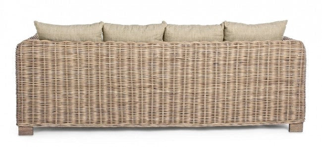 Divano 3 Posti 210x90x83h cm con Cuscini Fortaleza