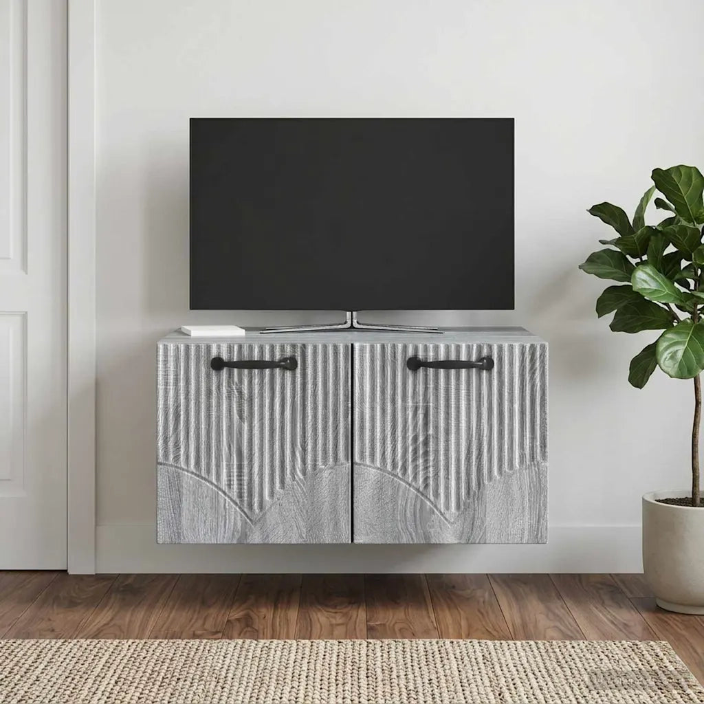 Mobile Porta TV da Muro Grigio Sonoma 59,5 x 41 x 30 cm 899021