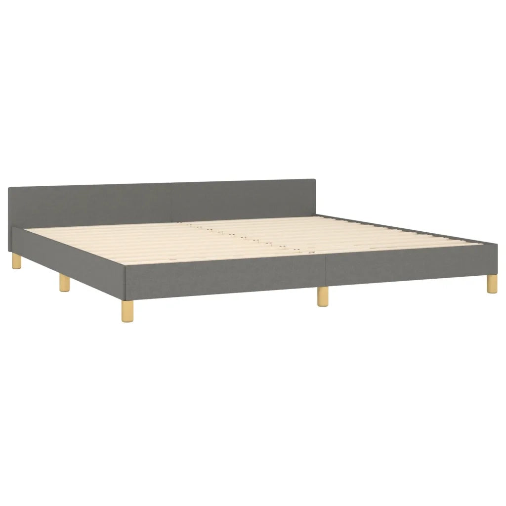 Giroletto senza Materasso Grigio Scuro 200x200 cm Tessuto 3125163