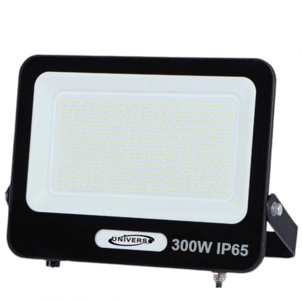 Trade Shop - Faro Proiettore Smd Led Floodlight 300 W Slim Ip65 Luce 3000k 4000k 6500k Ek05-300w - Nero-bianco Freddo      -