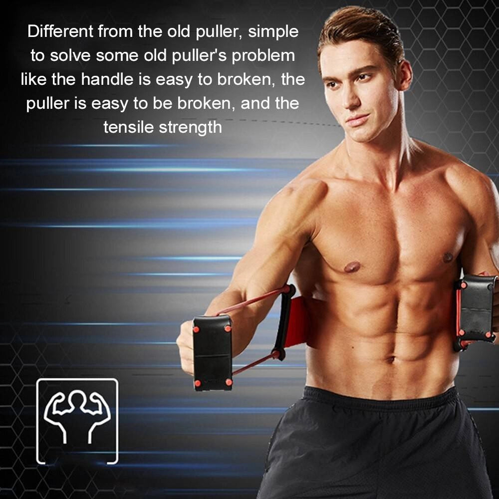 Trade Shop - Attrezzo Per Esercizi Con Elastico Push-up Multifunzionale Allenamento Braccia -