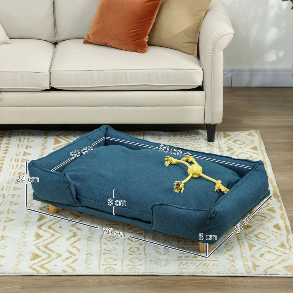 Cuccia per cani imbottita ¨C zephmum ¨C blu scuro 70x50x30 cm