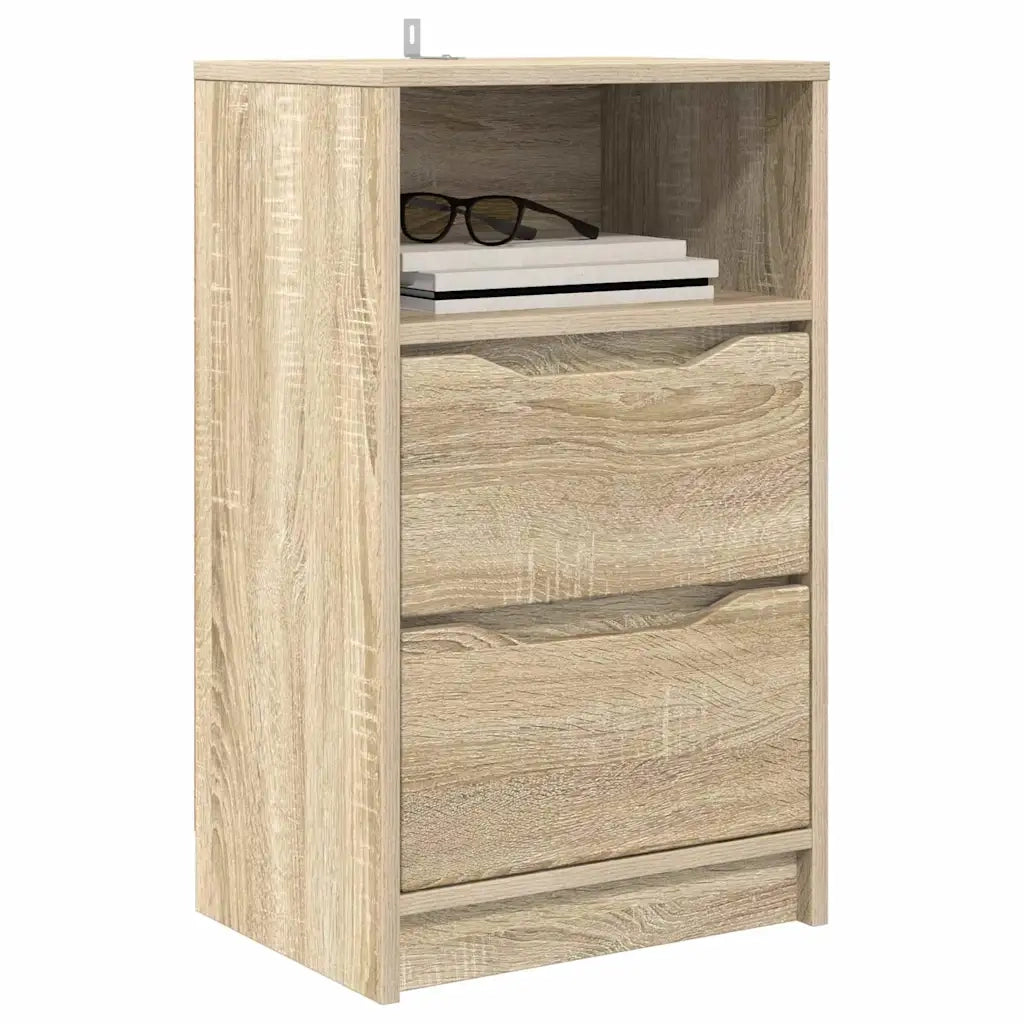 Set di 2 Comodini | Armadio da Notte | Mobiletto da notte Rovere Sonoma 40 x 30 x 467 cm Legno multistrato