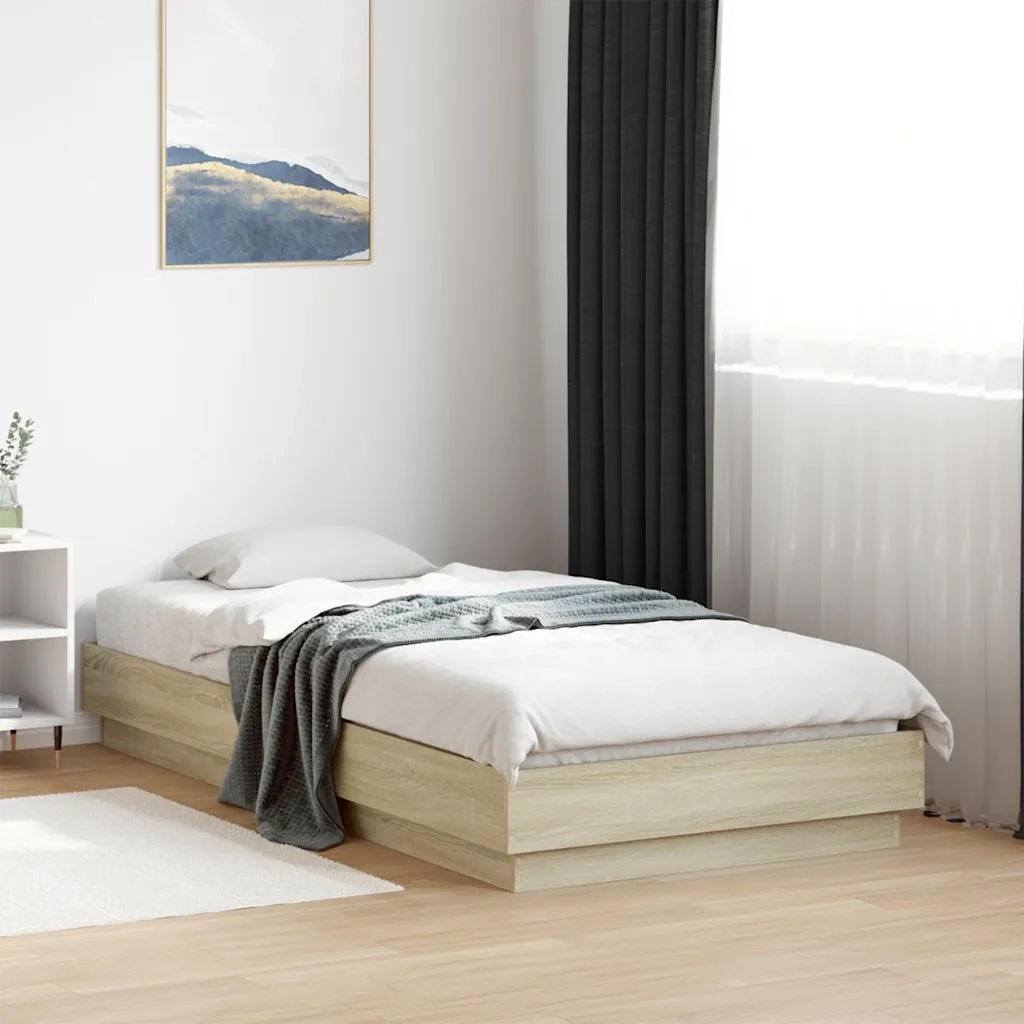 Giroletto senza Materasso Rovere Sonoma 90x190 cm in Truciolato 839632