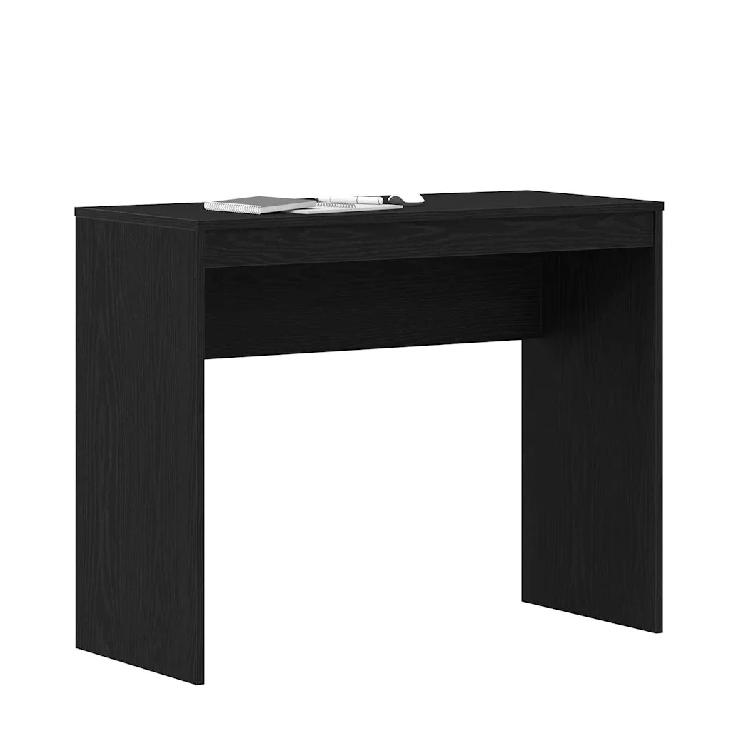Scrivania Rovere Nero 90x40x72 cm in Legno Multistrato