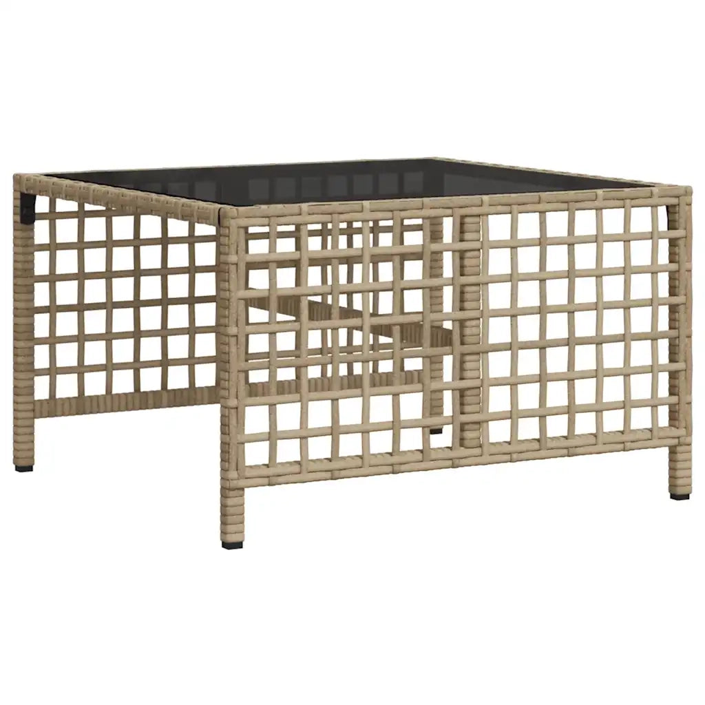 Set Divano ad Angolo 3 pz con Cuscini Beige in Polyrattan