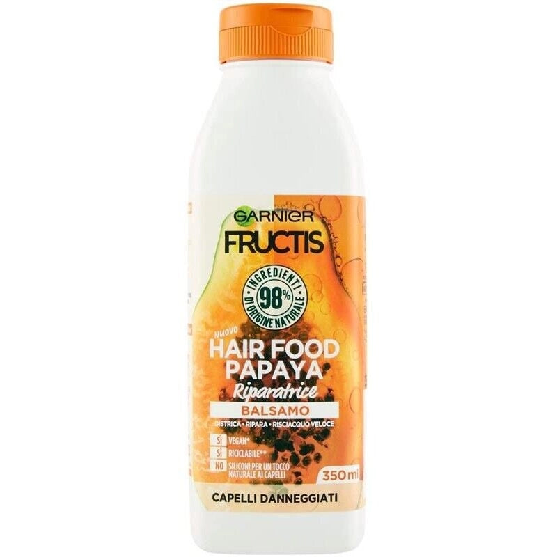 FRUCTIS HAIR FOOD BALSAMO IN FORMATO DA 350 ML ALLA PAPAYA