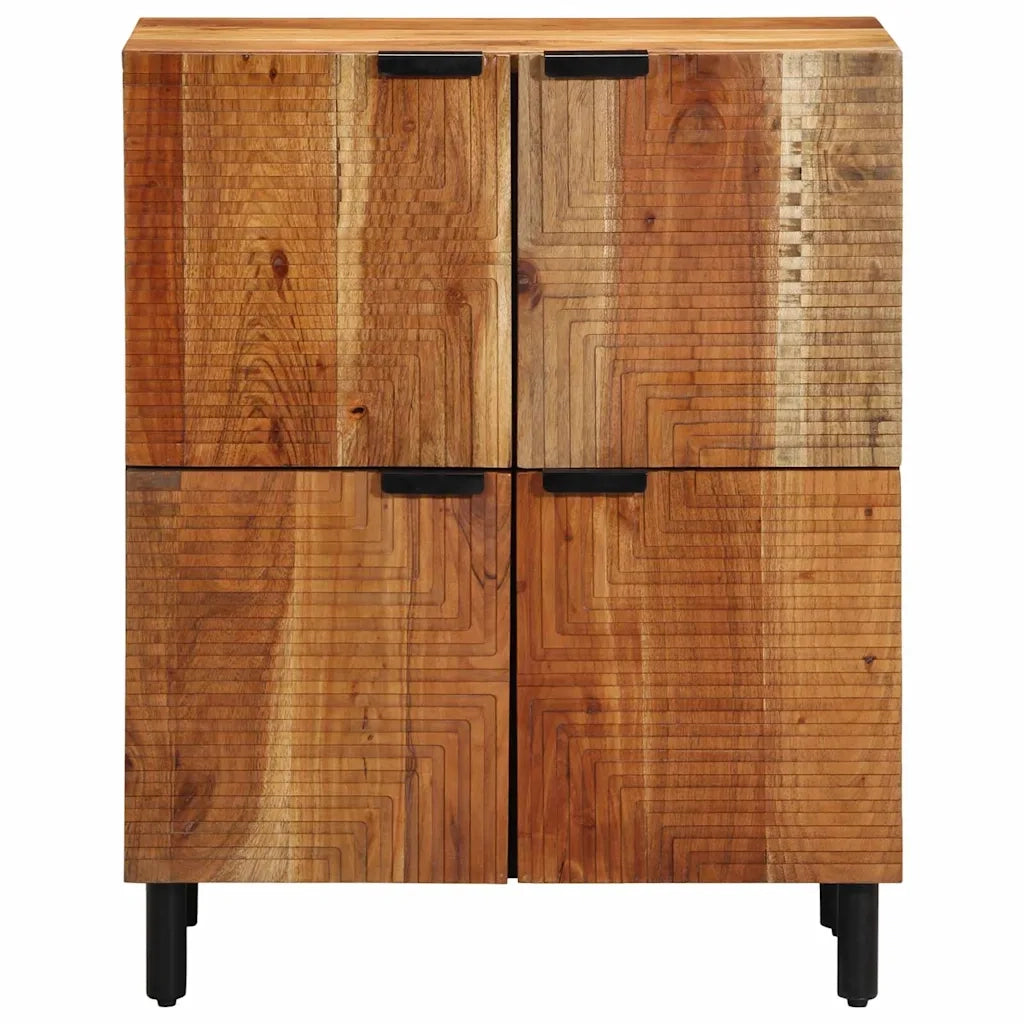 Credenza Naturale 60 x 33,5 x 75 cm Legno di Acacia Massello 4017782