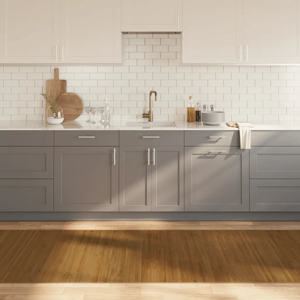 Tappeto del soggiorno | Tappeto Rettangolare Marrone 100x300 cm in Bamb¨´