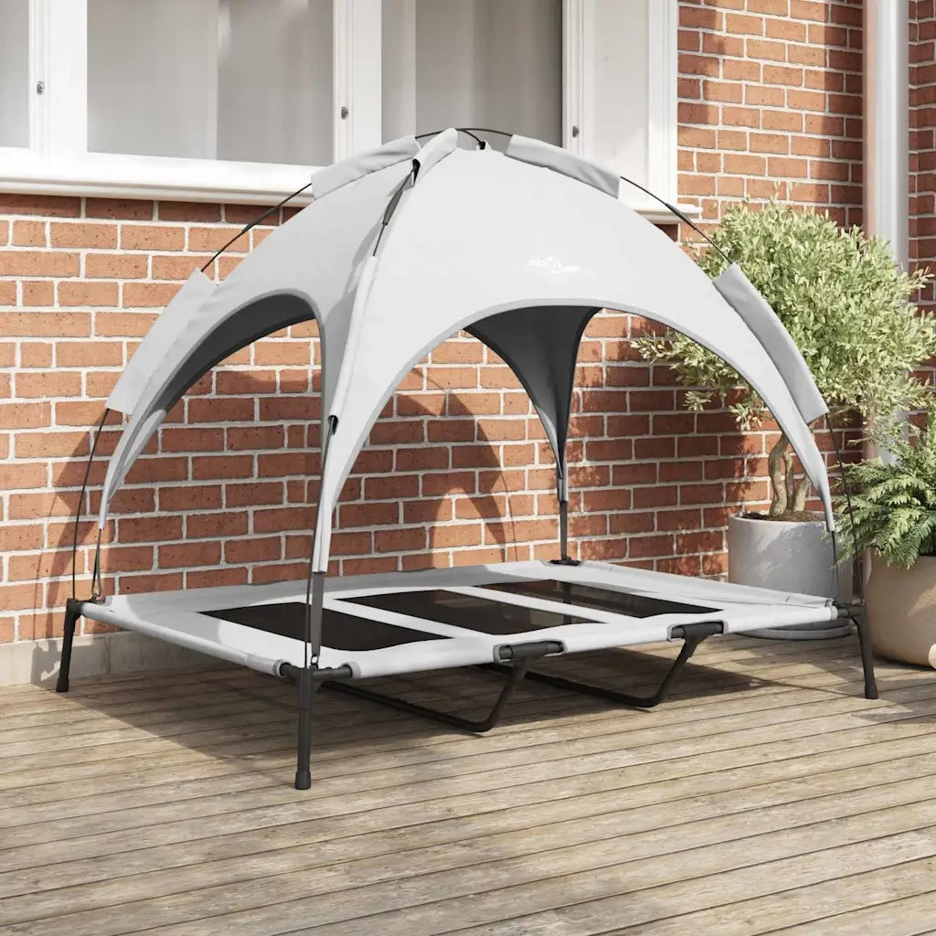 Letto per Cani Grigio Argento 122 x 93 x 106,5 cm Acciaio CFW5279381