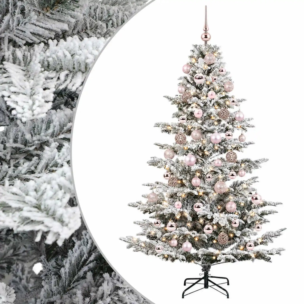 Albero di Natale artificiale con palline 240 cm 300 LED 3466665