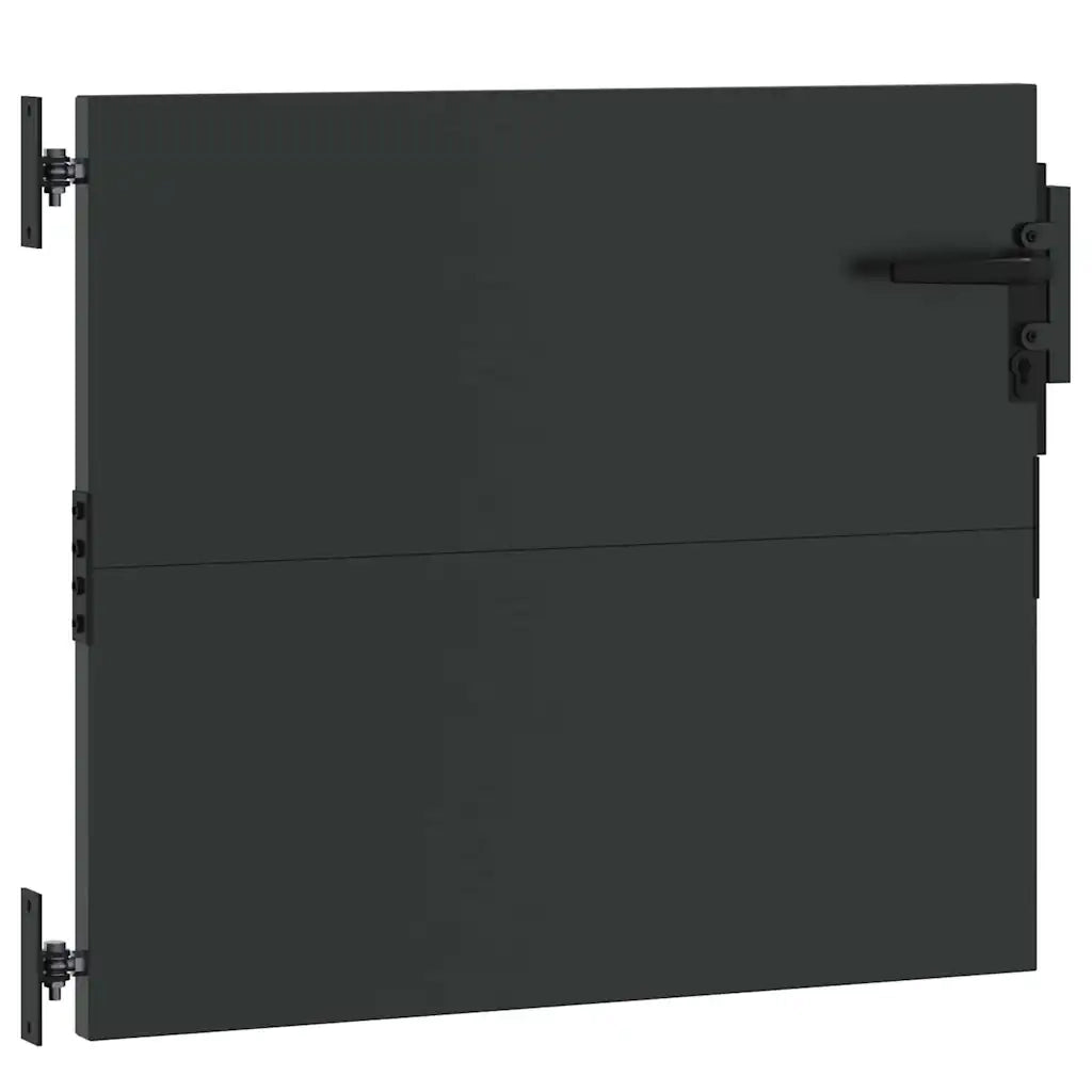 vidaXL Cancello da giardino con blocco Nero 105 x 100 cm