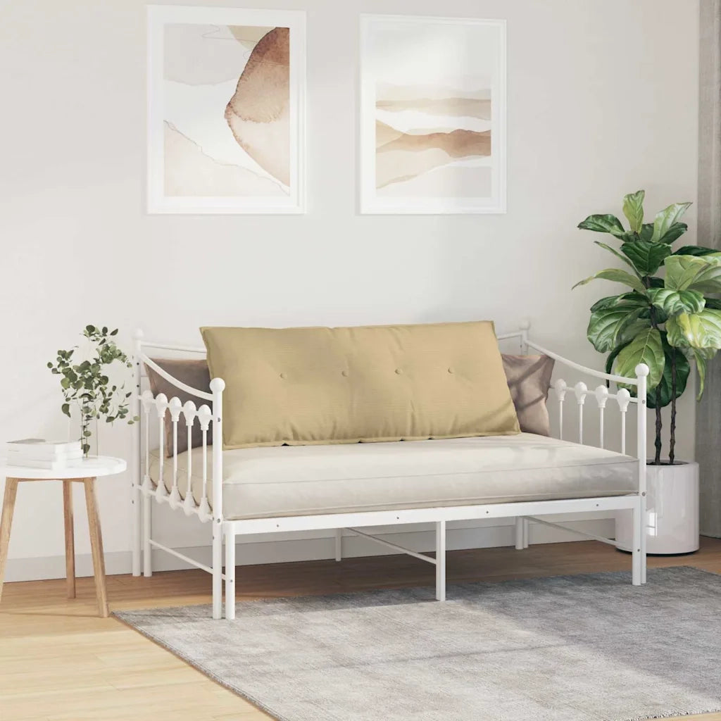Cuscino per Schiena | Cuscino dorsale Grigio Verde 120 x 50 cm Tessuto in Cords
