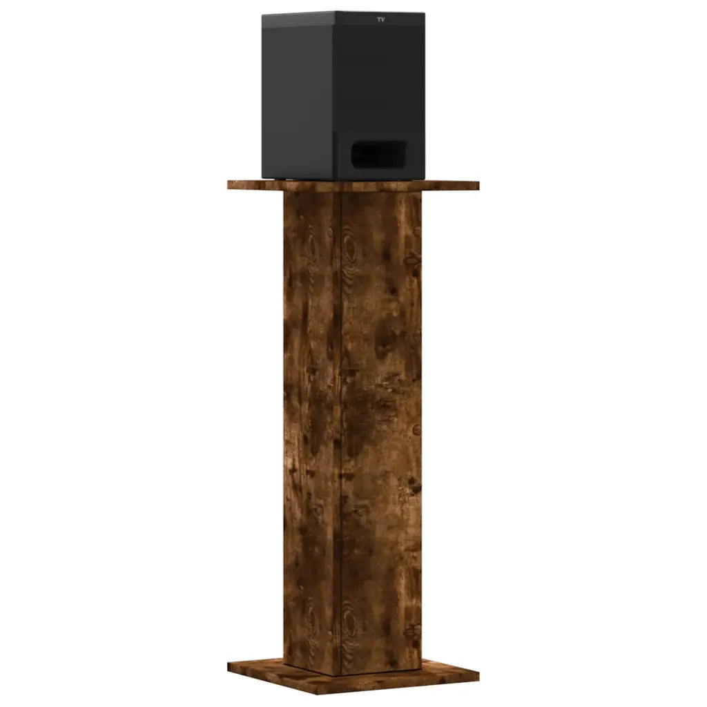 Supporti Altoparlanti 2 pz Rovere 30x30x80 cm Legno Multistrato CFW1080669