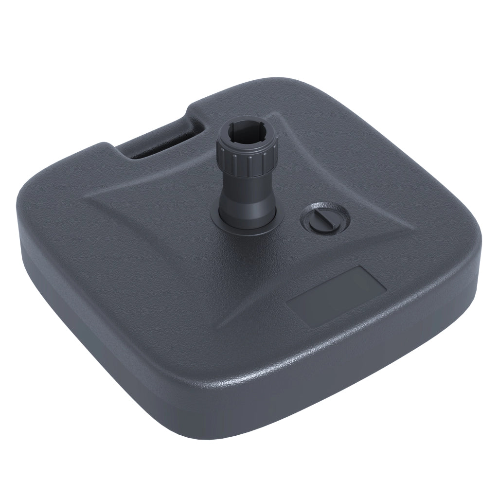 Portaombrellone con base riempibile ¨C zephmum ¨C nero 46x45x26 cm