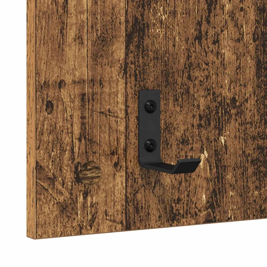 Appendiabiti a muro Legno vecchio 40 x 10 x 90 cm CFW9814487