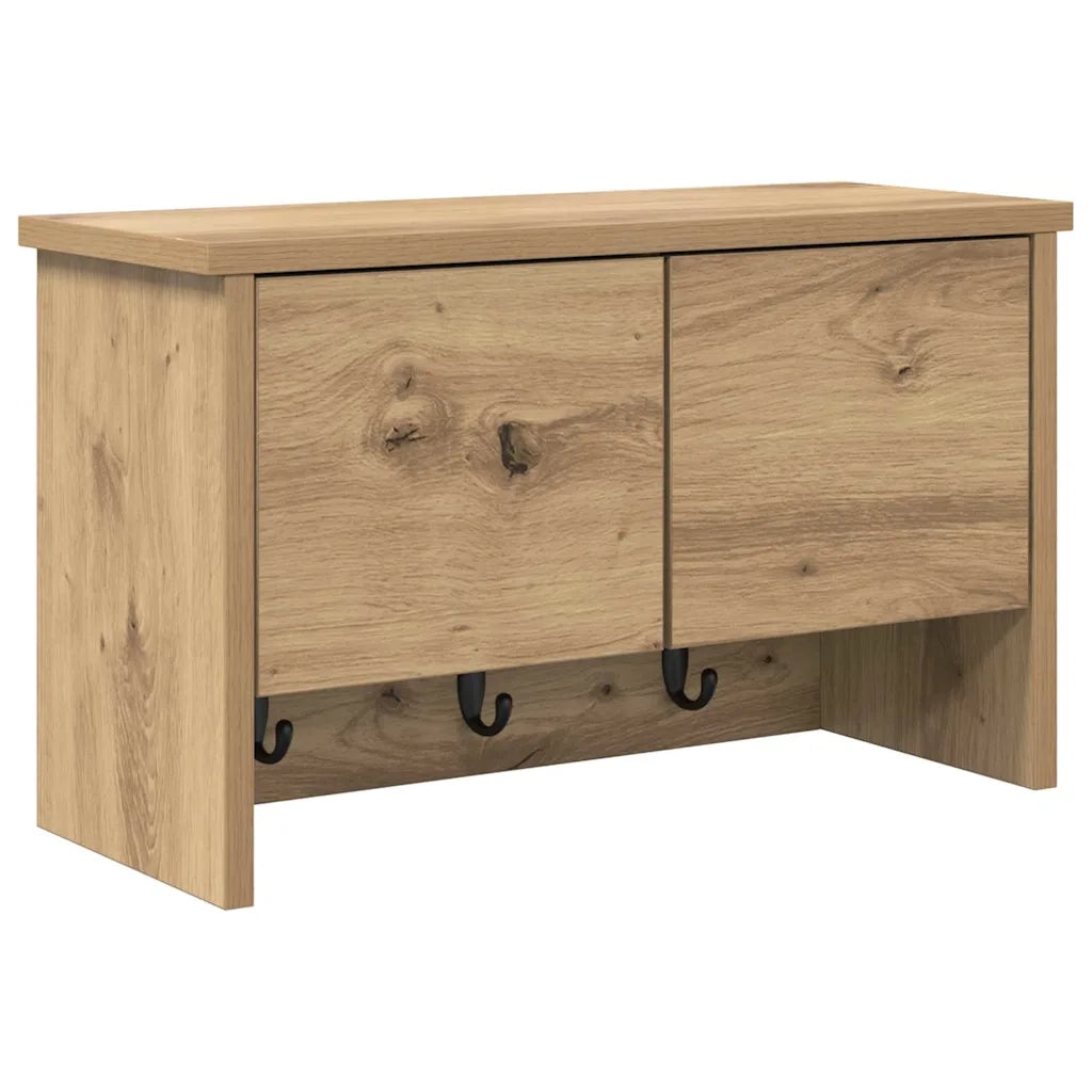 Appendiabiti a muro Rovere artigianale 50 x 20 x 30 cm 874338