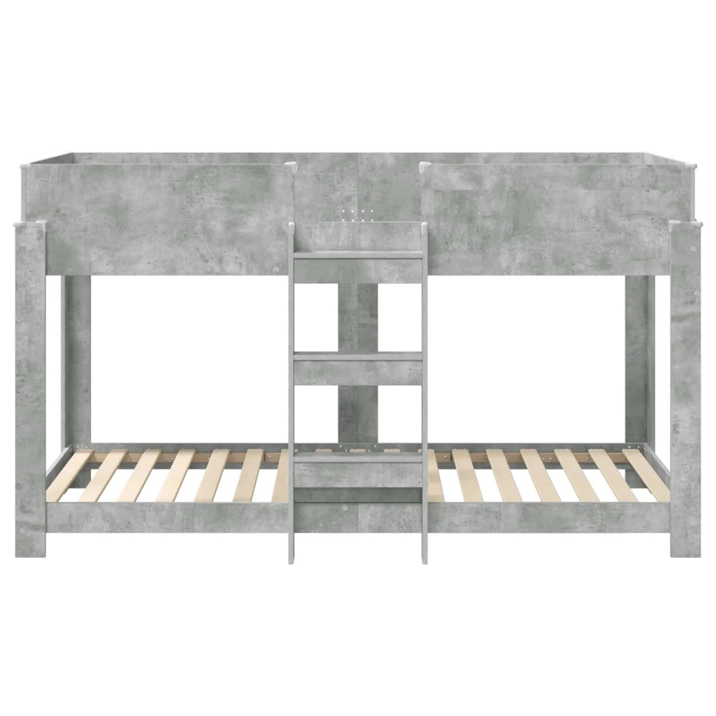 Letto a Castello per Bambini Grigio cemento 90 x 200 cm 3410518