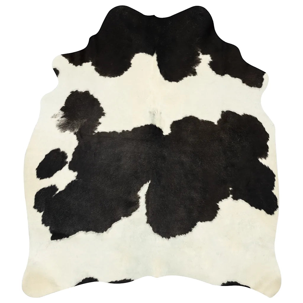 Tappeto del soggiorno | Tappeto in Vera Pelle Bovina Nero e Bianco 180x220 cm