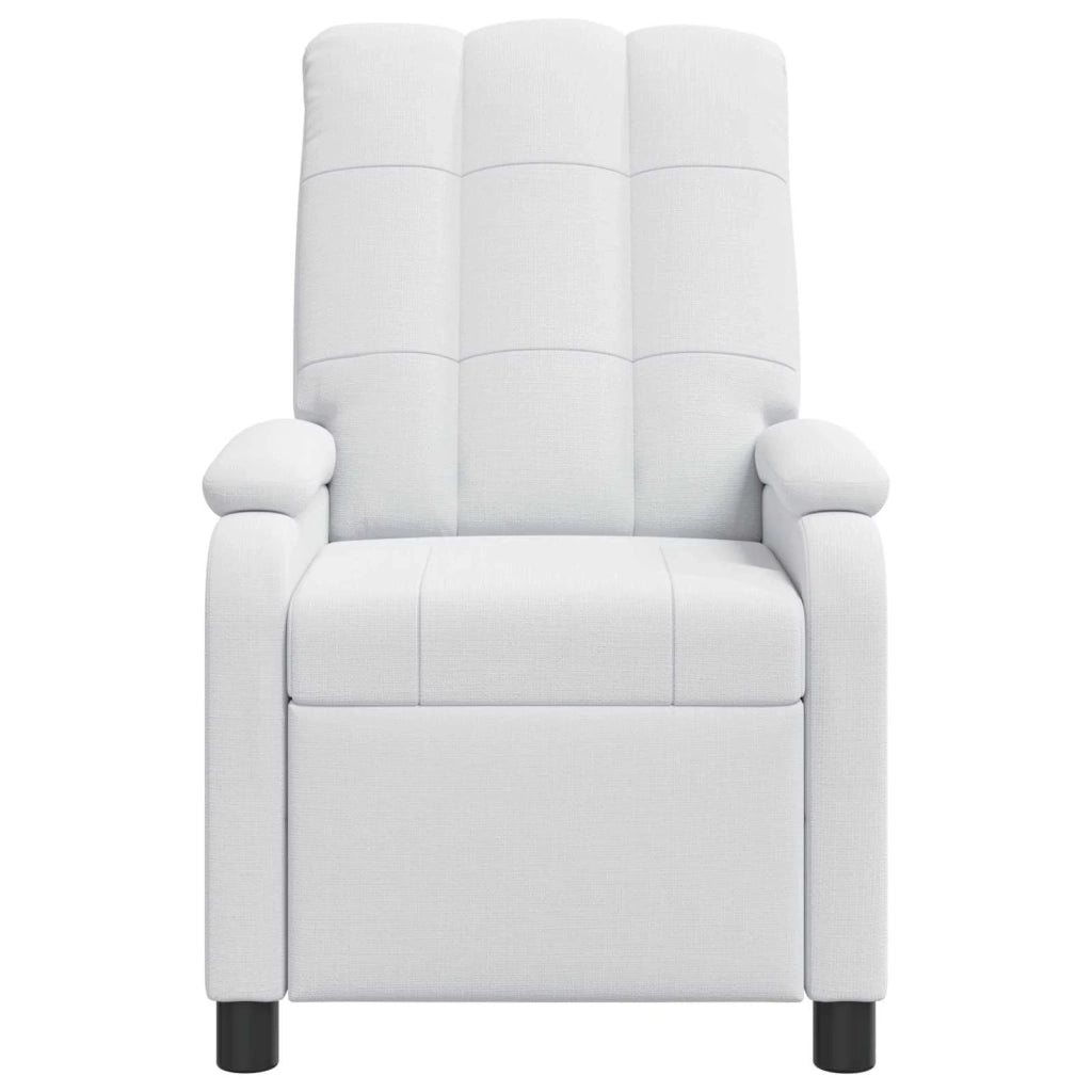Divano Sedia-Poltrona reclinabile Bianco Tessuto 687127