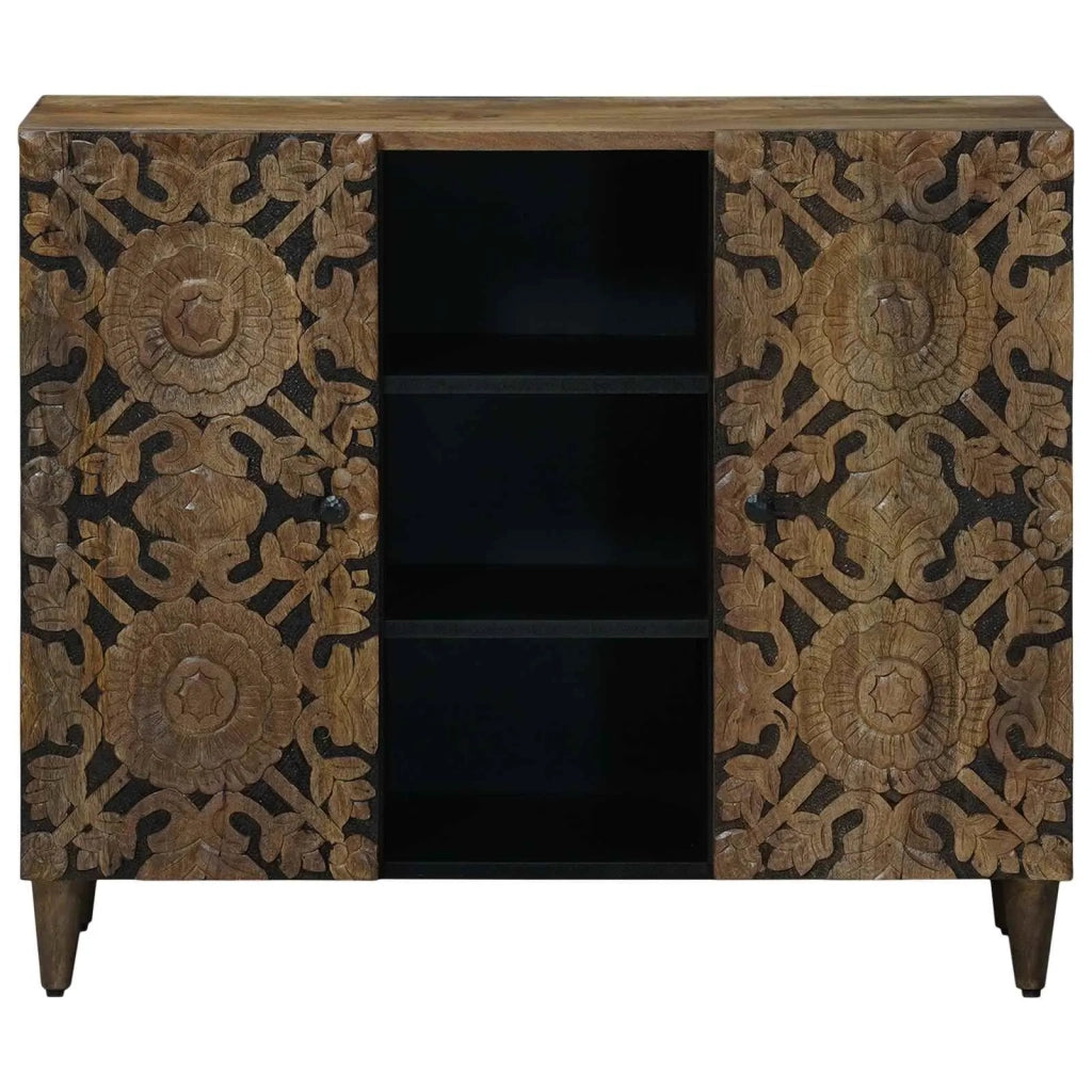 Credenza Marrone 90 x 33,5 x 75 cm Legno di mango massello