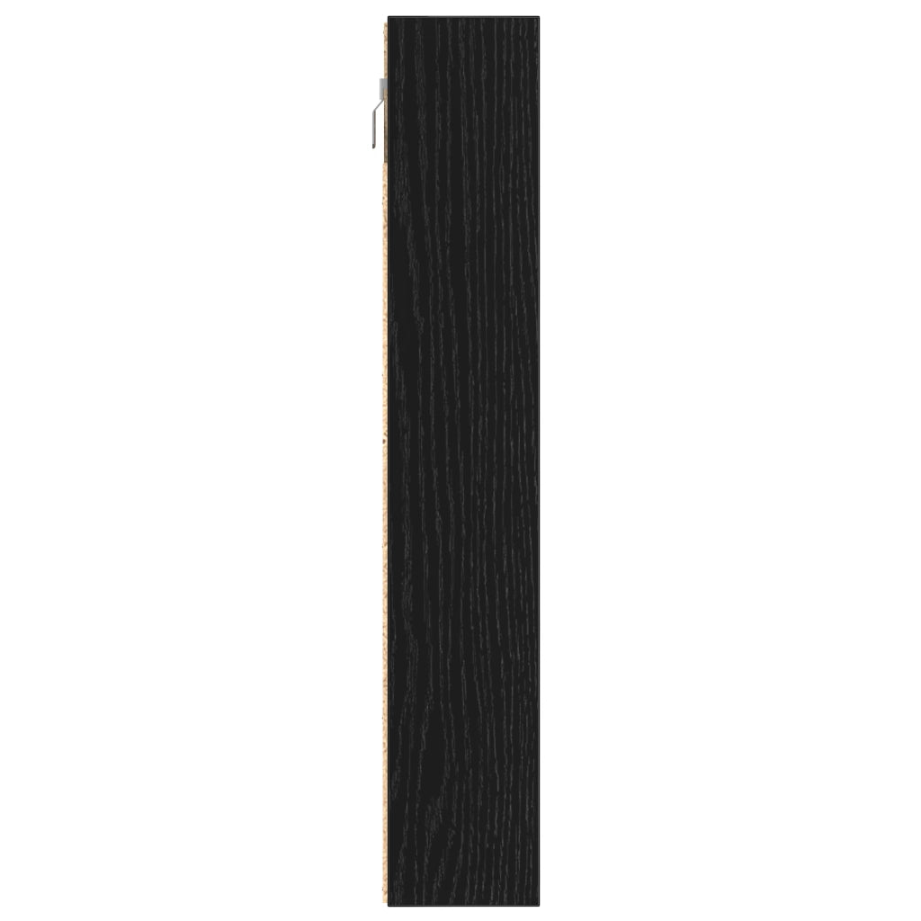 Armadio da parete  Nero in legno ingegnerizzato