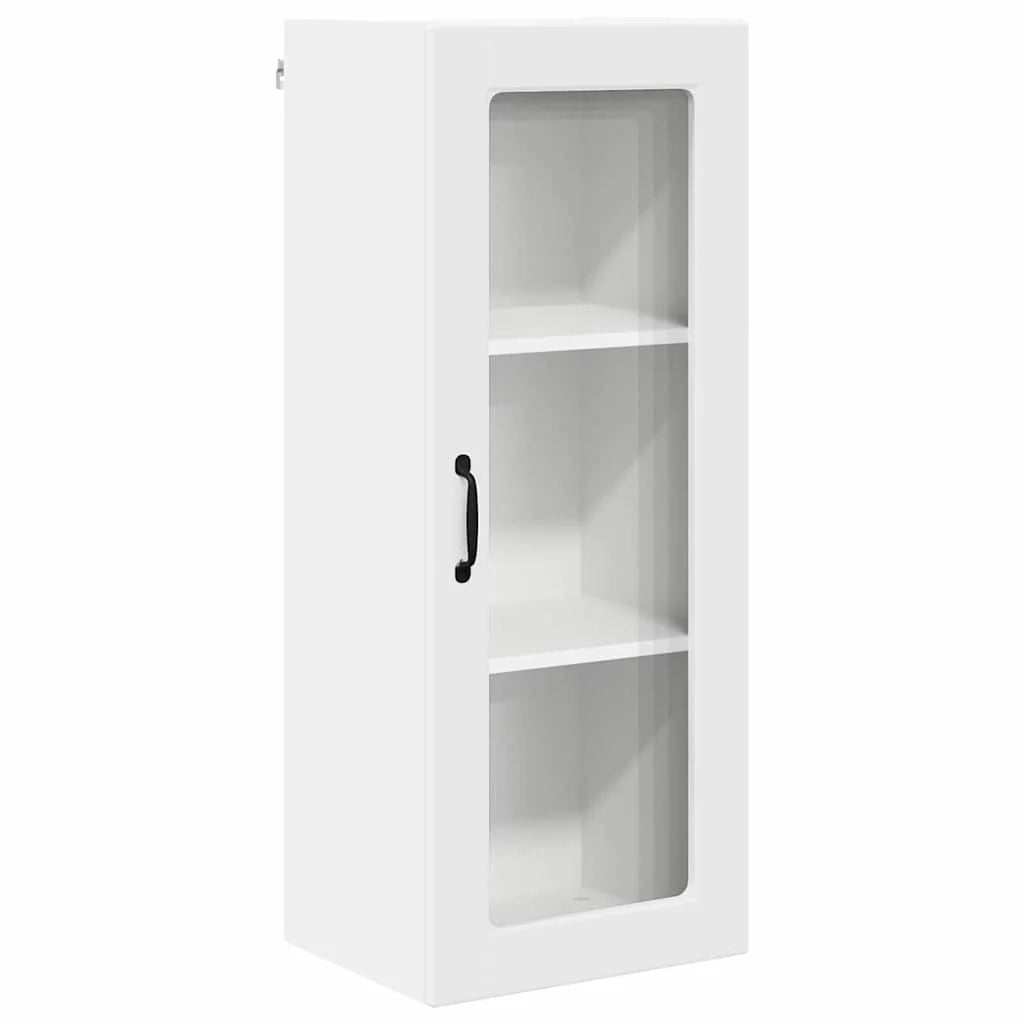 Mobile da cucina moderno 40 x 31 x 100 cm spazio di archiviazione efficiente stile contemporaneo legno ingegnerizzato bianco 02_0054438