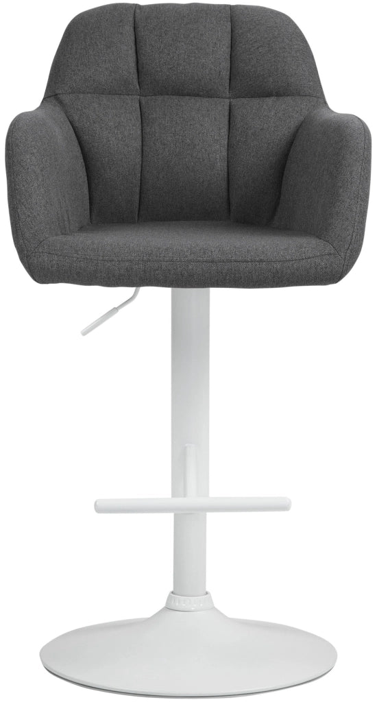 Barhocker Natoma Stoff weiЯ