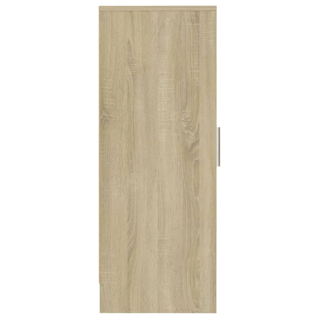 Scarpiera mobile contenitore per scarpe mobile per ingresso/corridoio/soggiorno rovere Sonoma 32 x 35 x 92 cm legno ingegnerizzato marrone 02_0021695