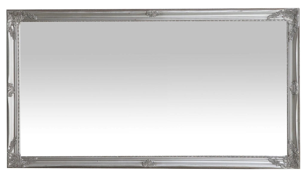 Biscottini Specchiera da appendere verticale/orizzontale L72xPR4xH132 cm finitura foglia argento anticato.