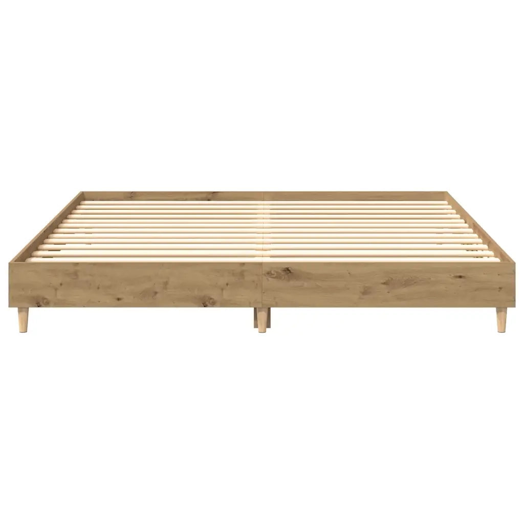 vidaXL Giroletto senza Materasso Rovere Artigianale 200x200 cm