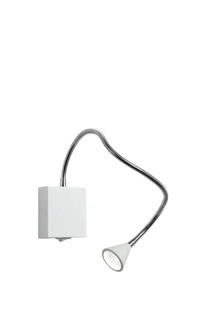 Applique da lettura Lucide Buddy LED 3W 4000K bianco/cromo