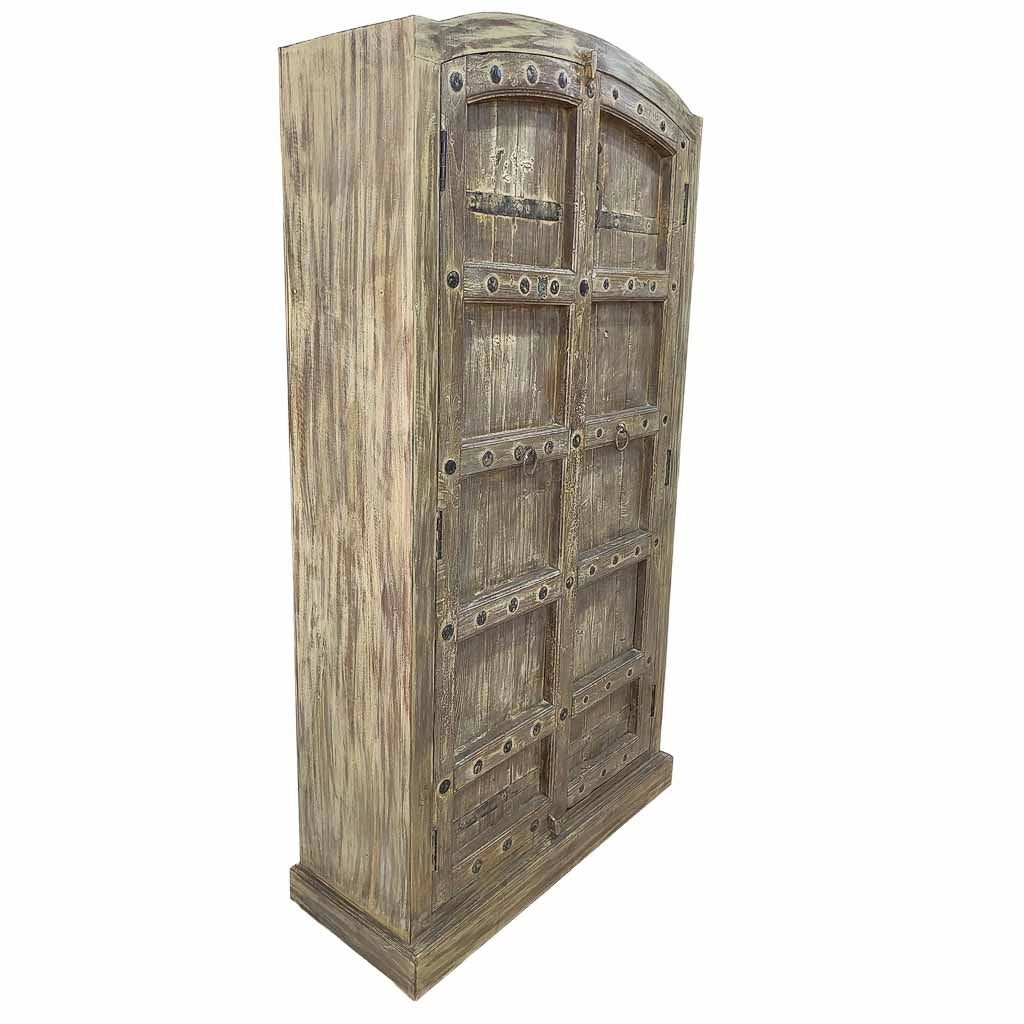 Armadio in legno fatto a mano 90-100x37x170-195h cm