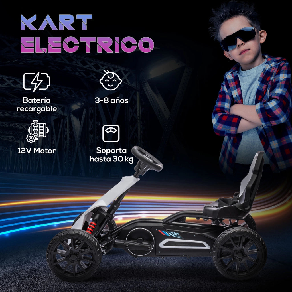 Coche Elettrico per Bambini ¨C Minimal ¨C Bianco 100x58x58.5cm