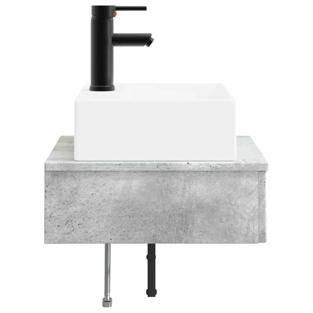 Lavabo da Parete Grigio Cemento 40 x 41 x 39 cm CFW7798062