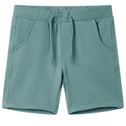 Pantaloncini per Bambini con Coulisse Petrolio Antico 140