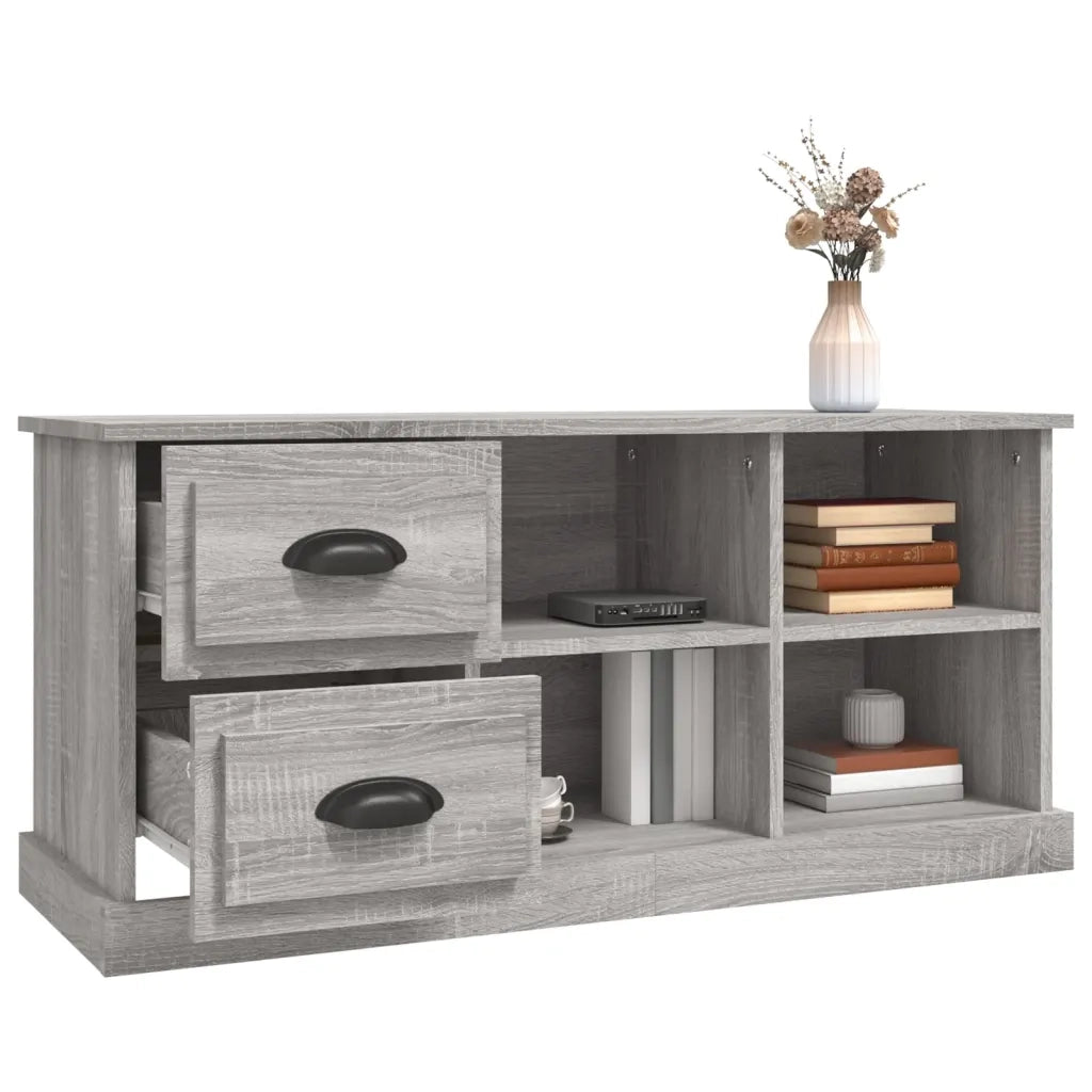 Mobile Porta TV Grigio Sonoma 102x35,5x47,5cm Legno Multistrato 816182